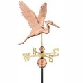 Good Directions Good Directions Graceful Blue Heron Weathervane - Polished Copper 1971P